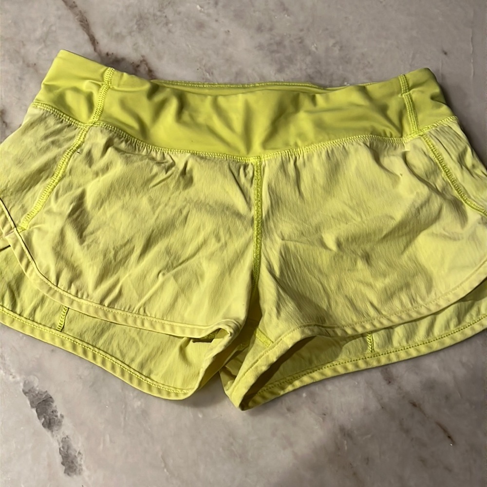 yellow ivivva shorts size 12 kids